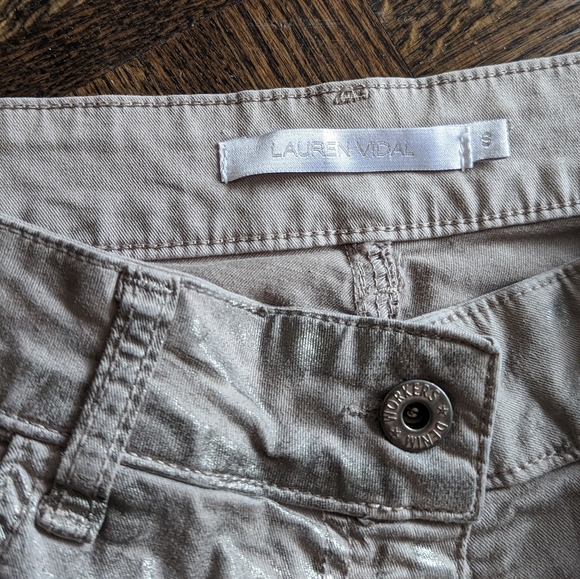 Lauren Vidal Metallic Jeans Size Small - Picture 4 of 4